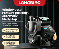 Pompa Booster Air Bertekanan Tinggi Ultra Senyap - Otomatis Start/Stop untuk Keran Mandi Rumah Tangga, Bahan Besi Cor