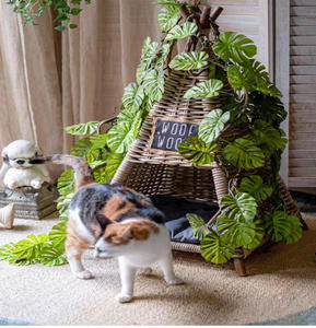 Haute qualité en plastique <span class=keywords><strong>liane</strong></span> <span class=keywords><strong>plante</strong></span> caoutchouc palmier vignes décoratif mur vert escalade <span class=keywords><strong>plante</strong></span> artificielle 100cm étanche saint valentin - Product Image 5