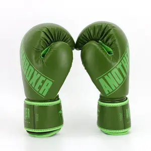 Luvas de boxe profissional, luvas de couro sintético para uso em boxing