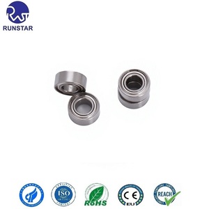 Rodamiento de Bolas de Acero Inoxidable <span class=keywords><strong>RUNSTAR</strong></span>, Pequeño y Miniatura, 3.175*6.35*2.779mm SR144ZZ para Electrodomésticos y Motores, OEM ODM - Product Image 1