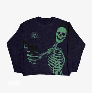 Suéter de la Serie Love You Until Death, Estilo Urbano de Diseñador, Suéter de Punto para Invierno, Suéteres para Mujer - Product Image 4