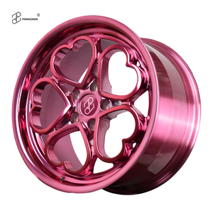 Pengzhen Sweet <span class=keywords><strong>Heart</strong></span> Polished Iceberry pink 18'' 19'' 5x112 Velg Mobil After Market untuk BMW Toyota Honda - Product Image 2
