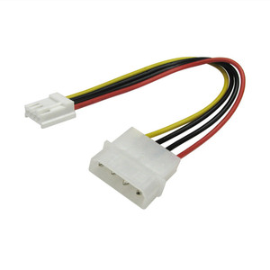 <span class=keywords><strong>5.25</strong></span> 4พิน MOLEX ชายถึง3.5 4Pin ฟล็อปปี้ดิสก์หญิงพีซีสายไฟ Cbales - Product Image 1
