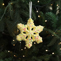 Décoration de Noël suspendue en mousse Neopoly Technology de haute qualité, incassable, en forme de flocon de neige ou de bonbon pour arbre de Noël, vente en gros