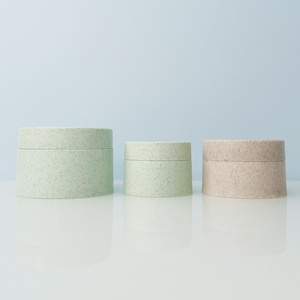 Envase Ecológico para Crema de Trigo, Boca Ancha, 50g 100g 250g, Envase de Plástico Biodegradable de Paja de Trigo para Cosméticos - Product Image 1