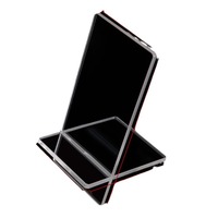 Support de tablette et de téléphone portable en acrylique GD040 en gros, grand écran, lamination brillante, présentoir transparent, montage facile