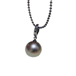 Colgante de Plata S925 con Cuentas Redondas de 8-12 mm, 31045, Accesorios de Perlas para DIY con Hebilla de Aleación Vacía, Dijes de Joyería Chapados en Jade - Product Image 5