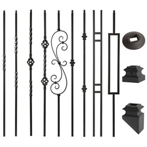 Intérieur d'usine décoré avec des garde-corps d'escalier en <span class=keywords><strong>fer</strong></span> <span class=keywords><strong>forgé</strong></span> râteau <span class=keywords><strong>fer</strong></span> plaine carré métal escalier orbe <span class=keywords><strong>fer</strong></span> balustres d'articulation - Product Image 6