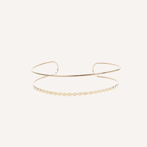 Collier ras du cou CUCOCUCA YFB 008 en acier inoxydable avec chaîne à disques, bijou de cou superposé à cercles, design simple pour tenues d'été - Product Image 2