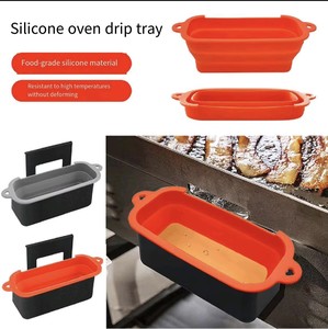 Boîte à huile pliable en silicone - Outil de barbecue résistant à la chaleur avec long manche, design moderne, facile à nettoyer pour l'extérieur, la maison et la cuisine - Product Image 3