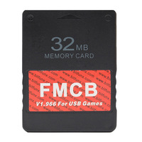 Kartu memori untuk PS2, FMCB V1.966 untuk game USB untuk konsol PS2 gratis McBoot stik memori