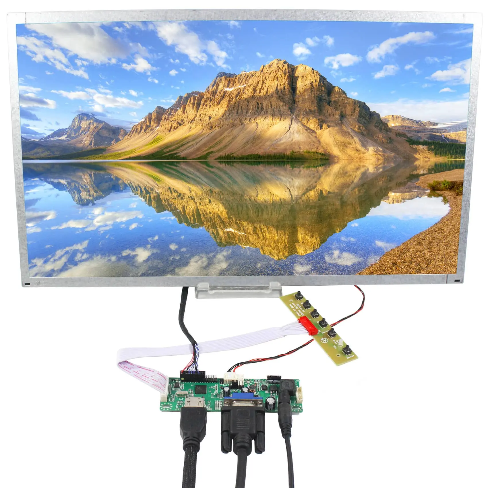Hot Koop 18.5Inch 1366X768 Breedbeeld Capacitieve Touchscreen Metalen Behuizing Waterdichte Lcd Monitor Met Vga Lcd Board