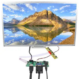 热卖18.5英寸1366X768宽屏电容式触摸屏金属外壳防水液晶显示器，带Vga液晶板