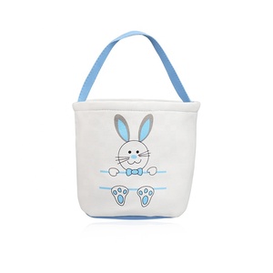 Kid's Bucket Handbags <strong>Easter</strong> <strong>Egg</strong> <strong>Hunt</strong> Bucket Wholesale Canvas Sublimation <strong>Easter</strong> Bunny <strong>Basket</strong> - Product Image 4