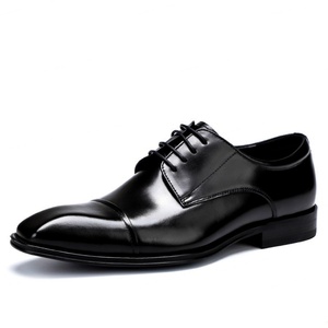 Chaussures habillées pour hommes en cuir véritable à bout carré, motif floral, à lacets, résistantes, pour le bureau et la carrière, grandes tailles, vente en gros - Product Image 5