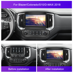 Podofo 9 pouces <span class=keywords><strong>Android</strong></span> voiture stéréo 4 + 64G Carplay <span class=keywords><strong>Android</strong></span> <span class=keywords><strong>Auto</strong></span> pour Chevrolet Blazer/Colorado/<span class=keywords><strong>S10</strong></span>/D-MAX 2018 IPS DSP GPS RDS HIFI - Product Image 4