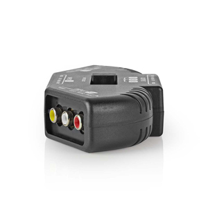 Commutateur AV 3 ports 3x entrées RCA RwY 1x sortie RCA RwY Noir - Product Image 3