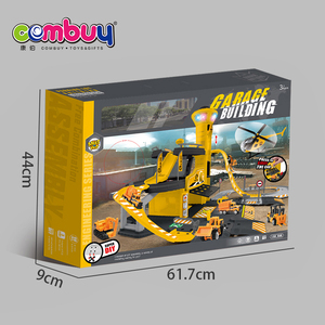 Ensemble de <span class=keywords><strong>garage</strong></span> de montage DIY avec piste de slot en métal moulé sous pression, parking pour enfants, jouet - Product Image 6
