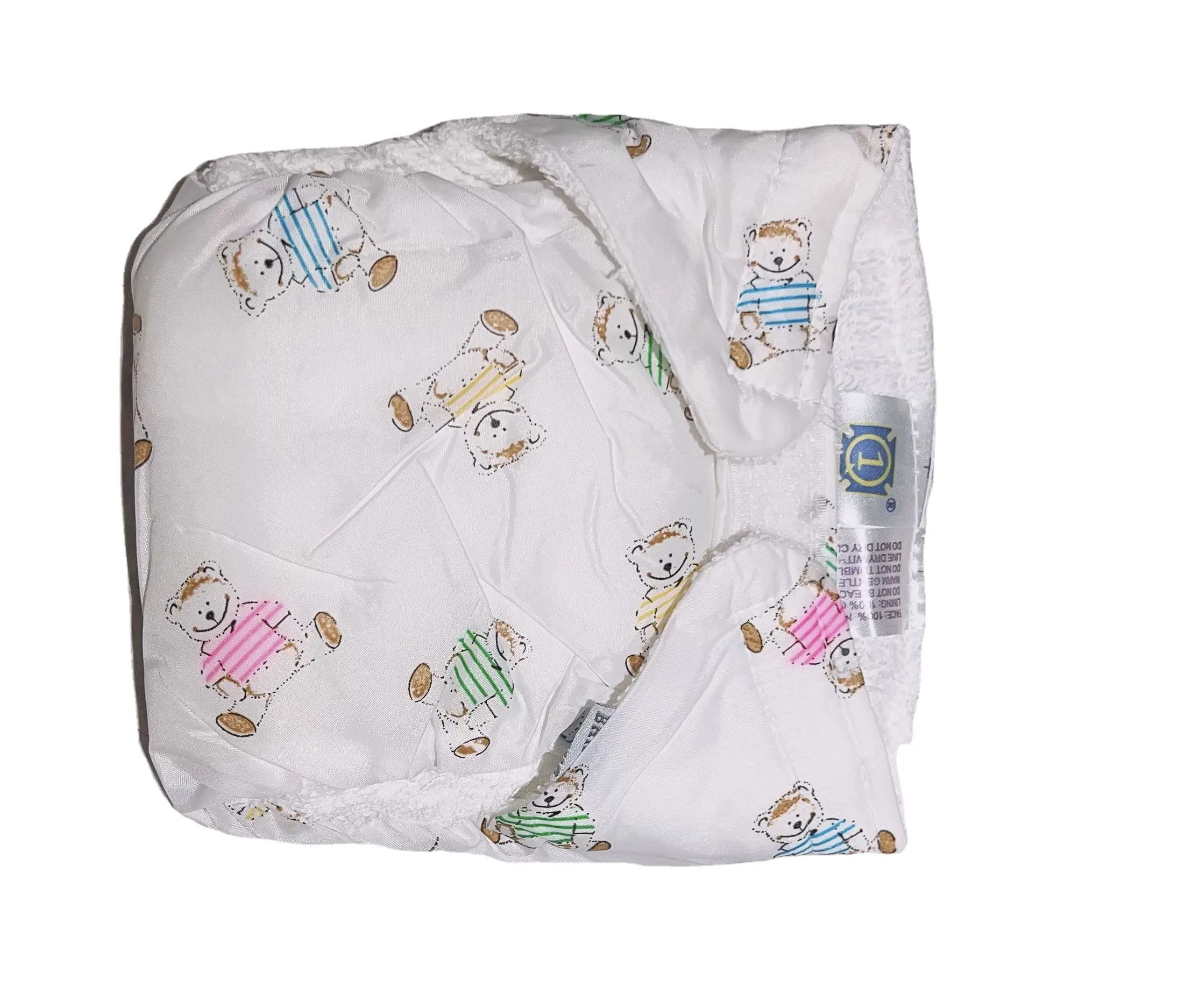 Celana popok tahan air kualitas tinggi untuk bayi baru lahir 0-18 bulan celana latihan bayi katun dapat digunakan kembali