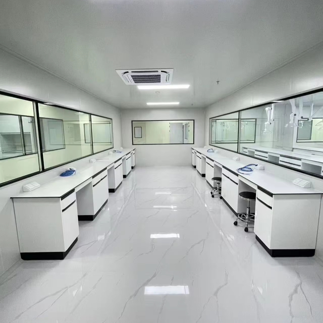 OEM Factory Custom Size Lab Bench with Drawers and Cabinets for Industrial Use