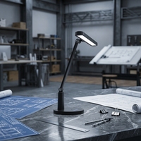 Lampe de table LED moderne pour enfants avec protection oculaire RG0, design de bras intelligent, commande tactile pour l'étude, la lecture et l'éclairage domestique