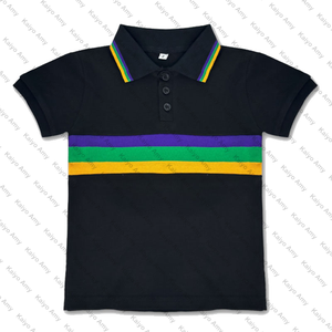 Vêtements de Mardi Gras RTS, t-shirts pour hommes, violet, vert, or, vêtements pour enfants, t-shirts en coton pour garçons de Mardi Gras - Product Image 4