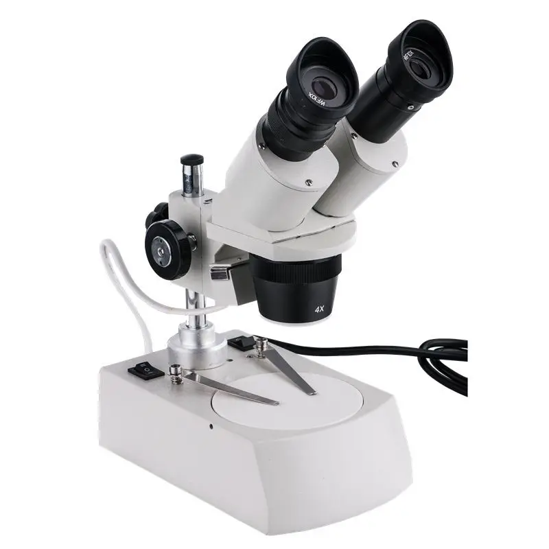 E2040-C Zoom Stereo Microscope Binocular Industrial Microscope with top and bottom LED light