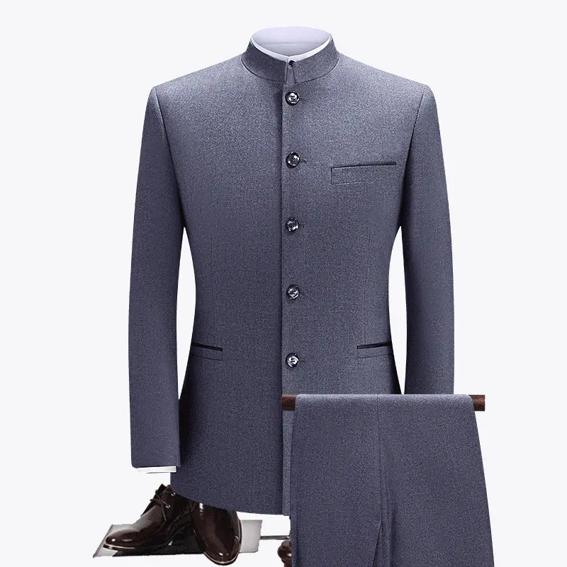 सूट के लिए निर्माता पेशेवर इटली सूट आदमी शीर्ष बिक्री आदमी व्यापार ब्लू कोट पंत शादी पुरुषों के सूट