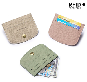 Nouveauté : Porte-cartes en cuir véritable avec RFID pour femmes, porte-permis de conduire, mini porte-cartes bancaire pour femme - Product Image 6