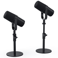 Nouvelle Arrivée 2024 Zimhome ZTT30D, Microphone Dynamique Professionnel en Métal USB/XLR pour Podcast avec Support de Bureau