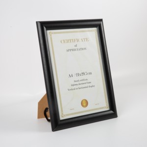 <span class=keywords><strong>Marcos</strong></span> De Foto más vendidos Escritorio negro de pie A1 A2 <span class=keywords><strong>A3</strong></span> A4 11x14 Marco de Diploma de documento de madera - Product Image 2