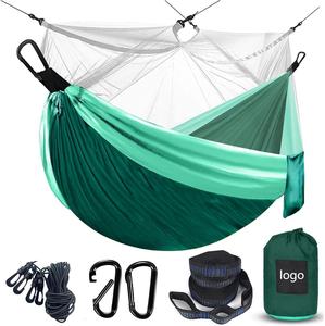 Ngoài trời di động Trọng lượng nhẹ 210t <span class=keywords><strong>Nylon</strong></span> Cây treo võng cắm trại với muỗi <span class=keywords><strong>Net</strong></span> - Product Image 2