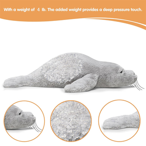 Peluche Personalizzato OEM di Alta Qualità, Foca Grigia Cartoon, Cuscino <span class=keywords><strong>Morbido</strong></span> <span class=keywords><strong>e</strong></span> Coccoloso, Regalo Adorabile - Product Image 2