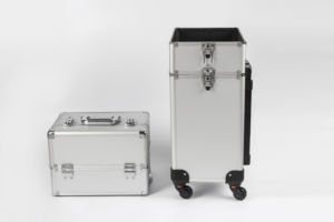 Professional 3-in-1 Rolling <b>Makeup</b> Trolley Organizer Beauty Cosmetic Train <b>Case</b> Logo Made Leather Soft Bag - Product Image 6