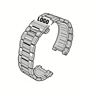 Cinturino per Orologio in Acciaio Inossidabile 316L Personalizzato da 60 Anni, Bracciale in Metallo Lavorato CNC ad Alta Precisione con Finitura Spazzolata e Lucida di Lusso - Product Image 1