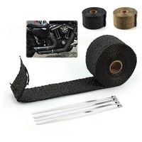 Bande de protection thermique en fibre de verre Kuliwei, ruban isolant multicolore haute température pour échappement automobile et moto