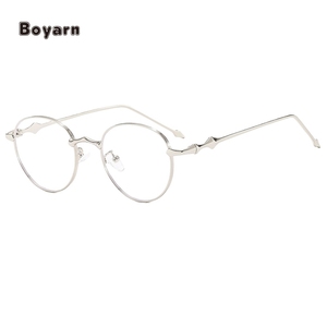 Boyarn Cut Blue Ray <span class=keywords><strong>Gafas</strong></span> de computadora Marcos de metal redondos cuadrados personalizados <span class=keywords><strong>Gafas</strong></span> de bloqueo de luz azul 2024 para hombres Mujeres Hombres - Product Image 3
