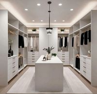 Systèmes de dressing sur mesure, modernes et luxueux, en bois, pour chambre à coucher, armoires écologiques, grande capacité, meubles de maison