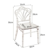 Chaise transparente en résine pour enfants, prix d'usine, chaises en plastique transparentes pour événements scolaires, fêtes et banquets