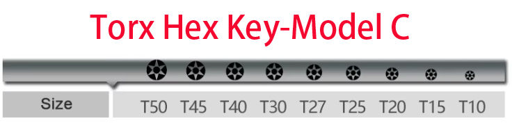 Modèle de tête C-Torx