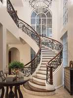 Rampe d'escalier en bois massif moderne en spirale, durable et sûre, écologique, pour escalier intérieur/extérieur à usage domestique