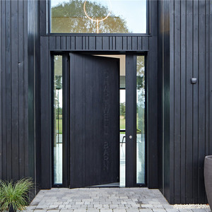 Puertas de Madera Ace, Diseño Moderno, Interior, Liso, de Madera de Teca, Doble, Último Diseño, Principal, de Acero, Resistente, con Bisagra Pivotante para Puerta de Vidrio y Madera para Casa - Product Image 6