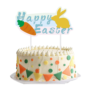Decoración <span class=keywords><strong>de</strong></span> Papel Ecológica con Temática <span class=keywords><strong>de</strong></span> Fiesta <span class=keywords><strong>de</strong></span> Pascua, Bandera <span class=keywords><strong>de</strong></span> Conejo y <span class=keywords><strong>Zanahoria</strong></span>, Decoración para Pastel <span class=keywords><strong>de</strong></span> Fiesta <span class=keywords><strong>de</strong></span> Pascua, Pancarta <span class=keywords><strong>de</strong></span> Conejito para Niños - Product Image 3