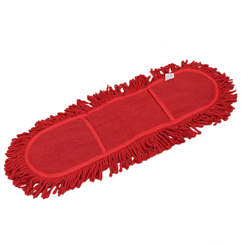 Hot sale Korean household cleaning flat mops head red oiling dust removal cotton yarn mop cloth head cotton mop replacement hea