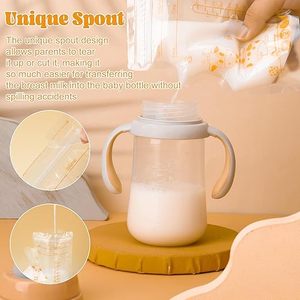 Sac de conservation du lait maternel de grande capacité de 250 ml, pratique pour l'alimentation, peut être utilisé à <span class=keywords><strong>la</strong></span> fois de jour et de <span class=keywords><strong>nuit</strong></span> - Product Image 6