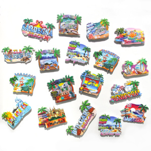 Imán de Resina 3D Personalizado de Recuerdo Turístico de España, Directo de Fábrica, con Diseño de <span class=keywords><strong>Benidorm</strong></span> y Alicante, para Promoción - Product Image 3