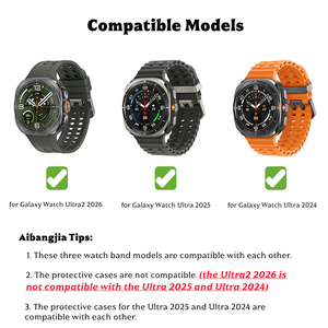 Cinturino Sportivo Marino per <span class=keywords><strong>Samsung</strong></span> Galaxy Watch <span class=keywords><strong>Ultra</strong></span> 47mm 2026, Traspirante in Silicone Oceanico per Uomo e Donna - Product Image 2