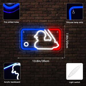 Baseball Neon <b>Sign</b> LED indoor hanging ambient light shop <b>sign</b> wall decoration light entrance indicator light luminous <b>sign</b> 5V12V - Product Image 3