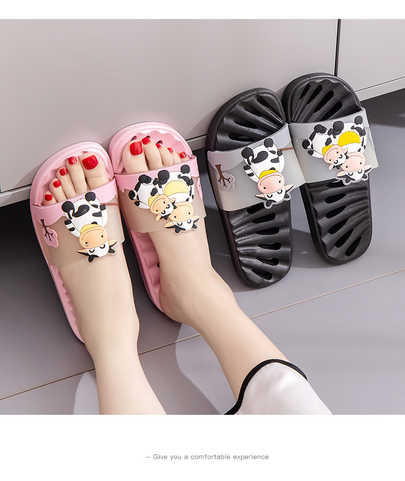Home Slippers Wholesale Indoor Bathroom Hollowed Men and Women PVC Anti-slip Slides Shoes