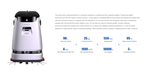 Robot de Limpieza Comercial Inteligente AgiBot <span class=keywords><strong>C5</strong></span>, Robot Fregador de Pisos Industrial, Tanque de Agua de 90L, Posicionamiento por Fusión de Visión Láser - Product Image 3
